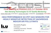 HIGH PERFORMANCE SiC-FET GAS SENSORS FOR HIGHLY … · 2016. 10. 16. · Ir-gate SiC-FET 330 °C < 0.5 Pt-gate Ir-gate Detection limits under threshold of legal requirements 7 Faster