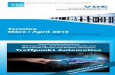 vdi-suedwest.de - Termine März / April 2019 · 2019. 2. 21. · Termine März / April 2019 Seminare - Vort räge - Exkursionen t Verband der Elektrotechnik Elektronik Informationstechnik
