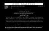 PUBLIC EXAMINATION 2001 MALTESE · 2019. 3. 14. · jew KOLLOX bil-Malti. F™Parti B trid twie[eb bil-fors bil-Malti. Se tisma™ recording ta™ \ew[ siltiet ta™ informazzjoni