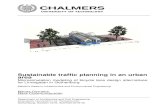 Sustainable trafﬁc planning in an urban area...Sustainable trafﬁc planning in an urban area Microsimulation modeling of bicycle lane design alternatives for Linnegatan in Gothenburg