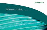 Triton X-100 - Enva | Environment Matters | Home · 2019. 11. 28. · Frank Zegenhagen (Enviolet Corp). Sample description: yellowish, turbid For the laboratory treatment evaluations