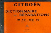 Dictionnaire de réparations, ID19 - DS19, modèles 1963, No. 498 - Citroen … · 2013. 1. 26. · Title: Dictionnaire de réparations, ID19 - DS19, modèles 1963, No. 498 Author: