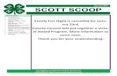 January 2021 SCOTT SCOOP · 2021. 1. 7. · SCOTT SCOOP Cancelled FFN• • Piece of the Puzzle • Pioneer Grant • National Healthy Living Summit • Iowa 4-H Foundation Scholarship