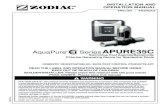 English | FRAnÇAis - Zodiac Pool Systems · 2017. 6. 5. · Please see your pump/filter owner’s manual for further instructions. WARning Zodiac AquaPure Ei Series APURE35C chlorine
