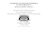NORTH MAHARASHTRA UNIVERSITY, JALGAON (M.S.) · 2015. 6. 23. · subject is focused on irrigation engineering and development of water resources. ... introduction to design floods
