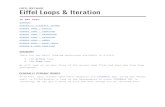 EIFFEL SOFTWARE Eiffel Loops & ... EIFFEL SOFTWARE Eiffel Loops & Iteration 16 MAY 2018 SUMMARY GENERALLY ITERABLE THINGS ACROSS LOOP - BASICS ACROSS LOOP - INDEXING ACROSS LOOP -