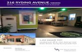 216 RYDING AVENUE - The Behar Groupthebehargroup.com/wp-content/uploads/2017/11/216-Ryding... · 2017. 11. 27. · 216 RYDING AVENUE, TORONTO RETAIL / OMMER IAL / OFFI E SPA E FOR