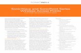 SonicWave and SonicPoint Series Wireless Access Points · 2019. 4. 15. · Regulatory FCC, IC/ISED, CE, RCM, NCC, TELEC, KCC Safety UL, cUL, TUV-GS, CB , UL Mexico CoC MIMO MU-MIMO