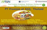 PT Provision at DSS, Thailand - Mahidol University · 2019. 6. 18. · PT Provision at DSS, Thailand Ms.Rachada Hemapattawee Deputy Secretary- General Office of Atoms for Peace(OAP)