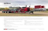 Wilco Twin Cement Pumper - NOV...The Wilco™ two-engine 1330-hp twin cement pumper trailer assembly is designed to mix and/or blend cement and water or previously mixed cement slurry