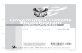 Government Gazette Staatskoerant...16 No. 34180 GOVERNMENT GAZETTE, 1 APRIL 2011 STAATSKOERANT, 1 APRIL 2011 No. 34180 17 18 No. 34180 GOVERNMENT GAZETTE, 1 APRIL 2011 STAATSKOERANT,