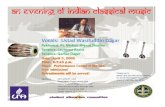 An Evening of Indian Classical Music - Building The Pride · 2012. 6. 5. · Vocals: UstadWasifuddin Dagar Pakhawaj: Pt. Mohan ShyamSharma Tanpura: Laurence Bastit Tanpura : Qamar