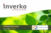 Recyclingsymposium 2015 - BRBSwebdog.brbs.nl/files/Inverko-Coen_Kolthof.pdf · 2014 Samenwerkingsverband met Omrin (8-jarig contract met de toelevering van huishoudelijke kunststofafvalstromen)