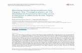 Missing Data Imputations for Upper Air Temperature at 24 ...results for imputation with natural interpolation method in this research, but after investigating scatter plots over each