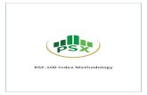 KSE-100 Index Methodology - PSX · 2020. 10. 15. · The KSE 100 Index is designed to measure the performance of 100 companies which comprises the sector largest market capitalization