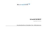 UniCERT v5.2.1 Installation Guide...Oracle 9i servers and clients Creating database aliases for UniCERT Adding replication capabilities Deleting database accounts Database Administrator's