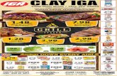 CLAY IGA - Grocery Website · PDF file 2017. 8. 18. · 8.7-Oz. Apple Jacks, Froot Loops, 10.5-Oz. Frosted Flakes Or 9-Oz. Rice Krispies Kellogg’s Cereal 4.98 6-Big Or 8-Reg. Print