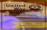 2014 - 2015 Annual Report - UWWC Homepage...Gregory Shondell Stacy Smith Darrell Stuckey Matthew Tully Russ Waitman Dr. Stephen Williamson Dr. Mary Kaye Zimmerman Red Feather ($1,200-$2,399)