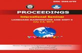 International Seminar “Language Maintenance and Shift II ...eprints.undip.ac.id/54281/1/Proceedings... · INFLECTIONAL MORPHEMES IN ENGLISH COMPARED WITH BAHASA INDONESIA AND BASA