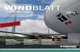 WindbLatt - Enercon€¦ · Windenergieanlagenhersteller 2011 internatio-nal auf Platz fünf, wie aus Zahlen des auf die Windenergiebranche spezialisierten Marktfor-schungsunternehmens