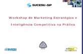 Workshop de Marketing Estratégico e Inteligência ...€¦ · Workshop de Marketing Estratégico e Inteligência Competitiva na Prática. Parcerias estratégicas no setor de TIC