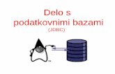 Delo s podatkovnimi bazami - Študentski.net · 2019. 3. 20. · podatkovnih baz • Eni povezavi (connection) je lahko prirejen eden ali več stavkov ... Obstaja pa tudi njegova