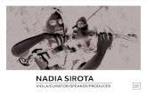 NADIA SIROTA - Polyarts · 2019. 6. 25. · Nico Muhly — Keep In Touch For solo viola and sinfonietta. First piece Muhly ever wrote for Nadia Sirota. N.B Ensemble also required