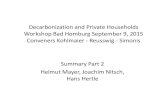 Decarbonization and Private Households Workshop Bad ...user.uni-frankfurt.de/~kohlma/Workshop 09.09.2015... · • Helmut Mayer, Christine Flachmann, Marta Wachowiak, Petra Fehrentz,