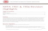 NFPA 1901 & 1906 Revision Highlights - FAMA · NFPA 1901 Standard for Automotive Fire Apparatus and NFPA 1906 Standard for Wildland Fire Apparatus are the guiding documents for apparatus