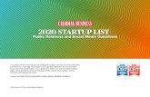 2020 STARTUP LIST - Canadian Business€¦ · Startup List winners are pro - filed in a special print issue of Canadian Business published with Maclean’s magazine and online at
