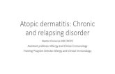 Atopic dermatitis: Chronic and relapsing disorder...Atopic Dermatitis: Epidemiology. •Chronic and relapsing disorder •AD is the most common skin condition. •Affect 20 % children.