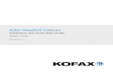 Kofax ReadSoft Collector · 2020. 4. 24. · ReadSoft Collector 6.5 Installation and Quick Start Guide 7 . Install ReadSoft Collector software During the installation procedure, you