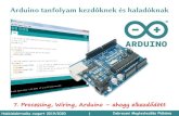 Arduino tanfolyam kezdőknek és haladóknak · Arduino tanfolyam kezdőknek és haladóknak 7. Processing, Wiring, Arduino – ahogy elkezdődött. Hobbielektronika csoport 2019/2020