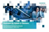 Brainware by Hyland @ Siemens · 2020. 4. 21. · Brainware @ Siemens What´s next Structured evaluation for additional territory deployments (current focus on order confirmation)