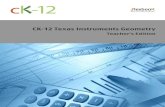 Texas Instruments Geometry - Guao 12... · 2015. 6. 11. · 2 1.1 Geometry TI Resources Flexbook Teacher’s Edition Introduction This ﬂexbook contains Texas Instruments (TI) Resources