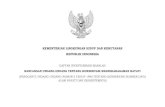 KEMENTERIAN LINGKUNGAN HIDUP DAN KEHUTANAN … · 2017. 3. 7. · kementerian lingkungan hidup dan kehutanan republik indonesia daftar inventarisasi masalah rancangan undang-undang