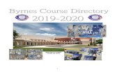James F. Byrnes High School ... James F. Byrnes High School Course Directory 2019-2020 MISSION STATEMENT The mission of James F. Byrnes High School is to provide every student quality