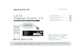 LCD Digital Color TVstatic.highspeedbackbone.net/pdf/Sony KDL55HX729...Thank you for choosing Sony! Your new BRAVIA® TV opens the door to the “Full HDTV Experience.” This document