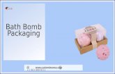 Eco friendly bath bomb packaging with Printed logo & Design in UK