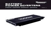 BATTERY POWER INVERTERSThe Renogy Power Inverters output a pure sine wave similar to the waveform of the grid power. In a pure sine wave, the voltage rises and falls in a smooth fashion