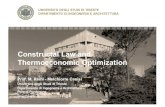 Constructal Law and Thermoeconomic Optimizationbiwaes.uniparthenope.it/wp-content/uploads/2017/11/... · 2017. 11. 12. · Constructal Law and Thermoeconomics • The Constructal