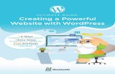 Dewaweb Ebook – Creating a Powerful Website with WordPress · satu provider hosting terbaik di Indonesia yang selalu bisa diandalkan, Dewaweb terdorong untuk membantu para pemula,