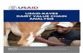 USAID-KAVES DAIRY VALUE CHAIN ANALYSISthat each dairy cow produced an average of 1,418 liters in 2012, translating to a national yield that is 43 percent below the global average.