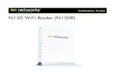 Easy, Reliable & Secure N150 WiFi Router (N150R) · 2013. 6. 14. · Look for the preset On Networks WiFi network name (SSID), and select it.The preset WiFi network name (SSID) is
