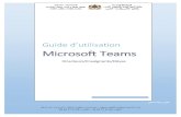 Guide d’utilisation Microsoft Teams - USMBA · 2020. 3. 31. · Selon les ritères de reherhe, un taleau ave les professeurs de la matière et l’ensem le des classes en question
