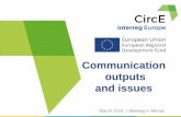 Communication outputs and issues - Interreg Europe · 2019. 3. 21. · March 2019 Meeting in Minalo. 2. 3 Semester number 4 Communication results Press : Newsletter : Social media