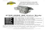 47RE/48RE BD Valve Body - DieselPowerProducts · 47RE/48RE BD Valve Body For 1996-2007 Dodge 5.9L Cummins Trucks 1030416 1996-1998 Dodge 12-valve (47RE) ... second gear servo return