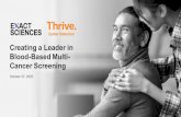 Creating a Leader in Blood-Based Multi-...Transforming the future of cancer diagnostics with a premier R&D team 4 Establishing Exact Sciences as a Leader in Blood-Based Multi-Cancer