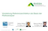 Vorstellung Referenzarchitektur als Basis der Risikoanalyse · 2017. 3. 17. · Vorstellung Referenzarchitektur als Basis der Risikoanalyse Marcus Meisel TU Wien, ICT marcus.meisel@tuwien.ac.at