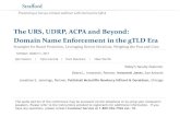 The URS, UDRP, ACPA and Beyond: Domain Name Enforcement in ...media.straffordpub.com/products/the-urs-udrp-acpa... · 3/7/2017  · Nasional Berhad v. GoDaddy.com, Inc., 737 F.3d